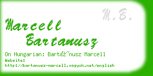 marcell bartanusz business card